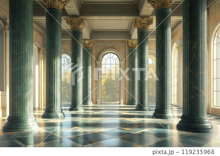 Palace interior background columns hall 119235968