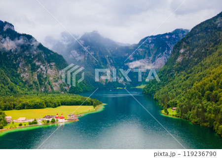 St. Bartholomew church at Konigssee Lake St. Bartholomew church at Konigssee Lake 119236790