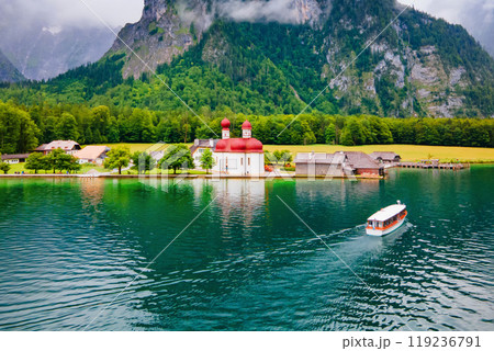 St. Bartholomew church at Konigssee Lake 119236791