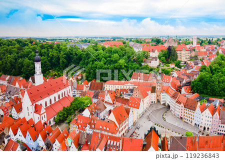 Landsberg am Lech aerial panoramic view 119236843