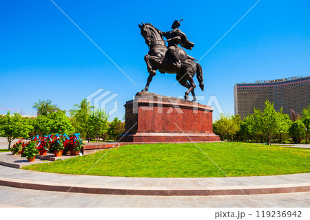 Amir Timur monument in Tashkent, Uzbekistan Amir Timur monument in Tashkent, Uzbekistan 119236942