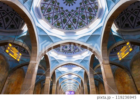 Alisher Navoiy metro station interior, Tashkent Alisher Navoiy metro station interior, Tashkent 119236945