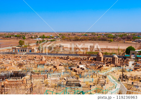 Mizdahkan Necropolis near Nukus city, Uzbekistan 119236963