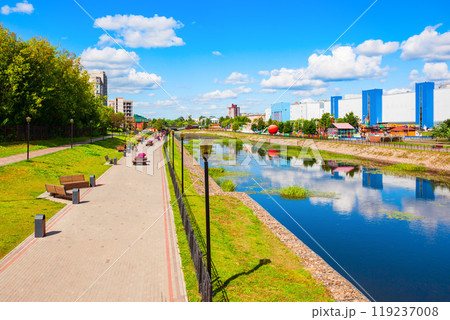 Uvod river embankment promenade in Ivanovo 119237008