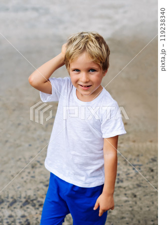 Portrait boy. Happy childhood, sincere emotions, joy of life, family education Portrait boy. Happy childhood, sincere emotions, joy of life, family education 119238340