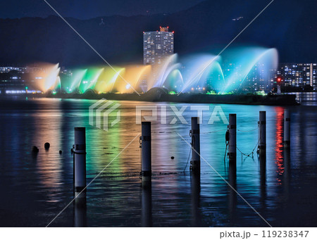 大津港の花噴水 119238347