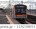 東松戸駅を発つアクセス特急の京成3100形電車（北総鉄道・京成成田空港線共用区間） 119238653