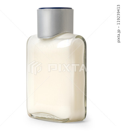 A glass cosmetic container 119239413