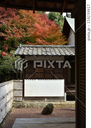 龍吟庵　国宝方丈とモミジと東庭「不離の庭」 119239917