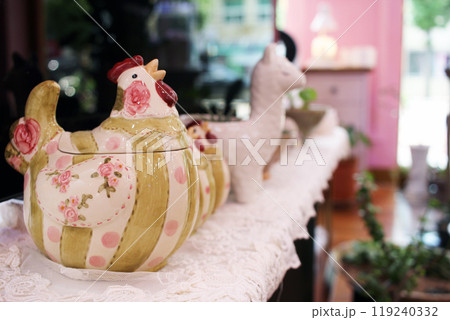 Jinju-si, Gyeongsangnam-do, Republic of Korea - 2024-01-10: Beautiful 24K gold jewelry with designs similar to luxury items on display at a Korean jewelry store 119240332