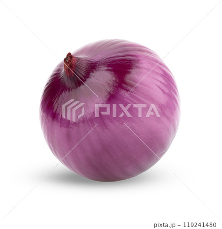 purple onion isolated on white background purple onion isolated on white background 119241480