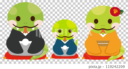 2025 Year of the Snake New Year's card material 119242209