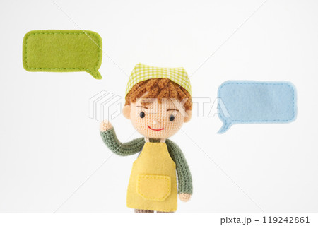 あみぐるみ人形　こども食堂イメージ 119242861