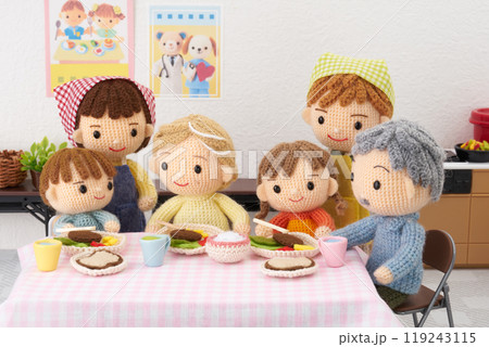 あみぐるみ人形　みんなの食堂イメージ 119243115