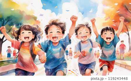 子どもたちの笑顔 119243448