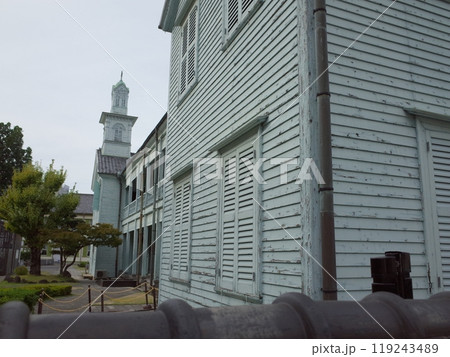 出島の洋館風景_長崎 119243489