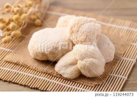 Lion's Mane mushroom or Yamabushitake mushroom Lion's Mane mushroom or Yamabushitake mushroom 119244073