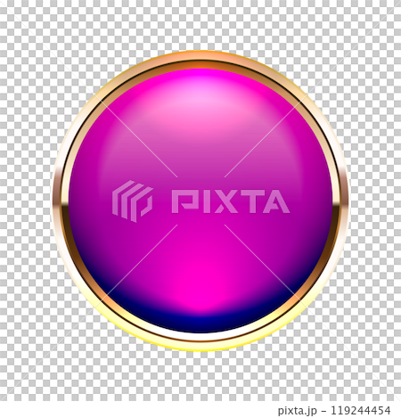 Glowing glass buttons with a luxurious design 119244454