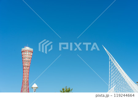 早朝の神戸ハーバーランド 119244664