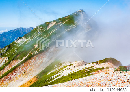 秋の唐松岳登山（唐松岳頂上山荘～山頂） 119244683