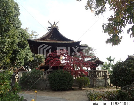 倉敷の総鎮守で、倉敷美観地区の北側にある鶴形山の山頂にあり、磐境、磐座と言う石組が多く残る阿智神社 119244810