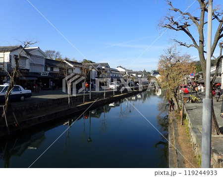 岡山県倉敷市にある伝統的建造物などが立ち並ぶ町並保存地区で有名な観光地である倉敷美観地区 119244933
