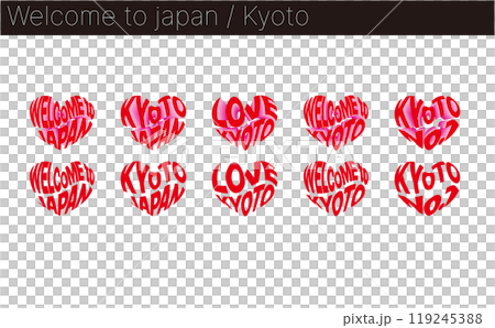 京都 KYOTO インバウンド向け観光PRイラストデザイン 京都 KYOTO インバウンド向け観光PRイラストデザイン 119245388