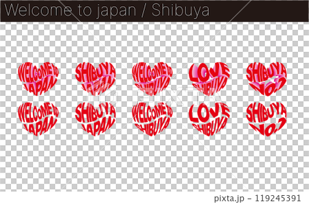 渋谷 SHIBUYA インバウンド向け観光PRイラストデザイン 渋谷 SHIBUYA インバウンド向け観光PRイラストデザイン 119245391