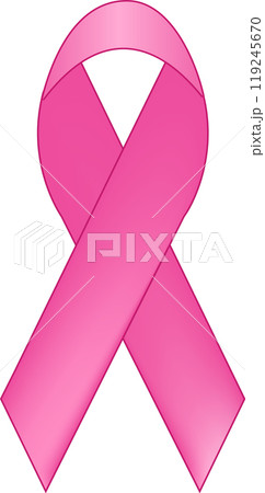 Pink Ribbon Icon for Breast Cancer Awareness Campaign. Vector Illustration Element. Pink Ribbon Icon for Breast Cancer Awareness Campaign. Vector Illustration Element. 119245670