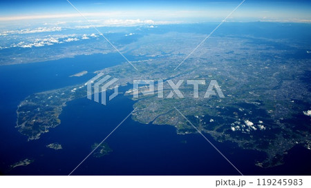 【空撮】渥美湾と知多半島 119245983