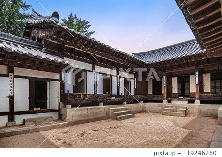 Namsangol Hanok Village is a significant tourist attraction for studying the way of life and ancient communities from the Joseon era, located near N-Seoul Tower Namsangol Hanok Village is a significant tourist attraction for studying the way of life and ancient communities from the Joseon era, located near N-Seoul Tower 119246280