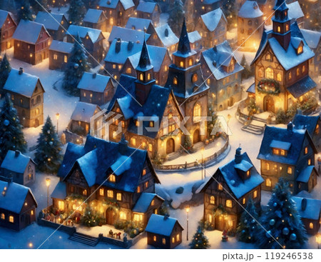 クリスマスタウン 冬の街 クリスマスタウン 冬の街 119246538