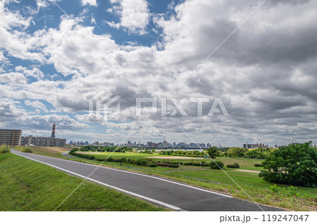淀川河川公園風景 外島地区 守口市 淀川河川公園風景 外島地区 守口市 119247047
