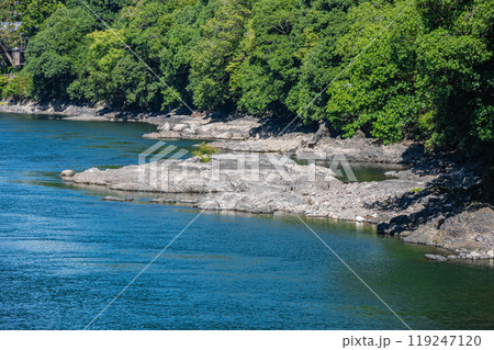 宇治川上流風景　京都府宇治市 119247120