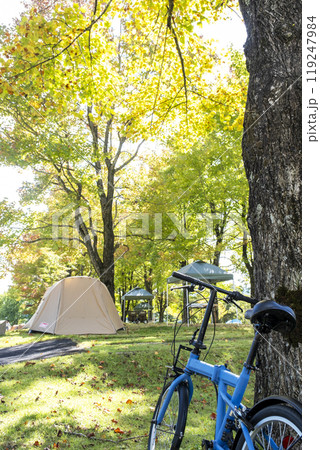 キャンプ・サイクリングのイメージ(蒜山高原） 119247984