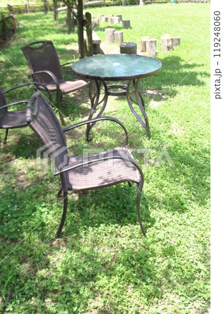 木漏れ日、夏の庭。昼下がりの癒し空間 119248060