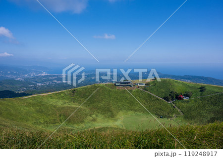 日本の静岡県伊東市の大室山の美しい風景 119248917