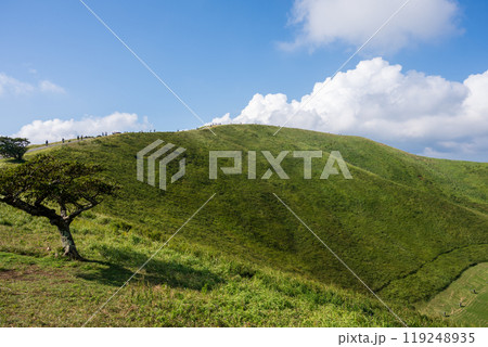日本の静岡県伊東市の大室山の美しい風景 日本の静岡県伊東市の大室山の美しい風景 119248935
