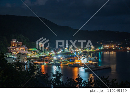 日本の静岡県下田市の港の美しい風景 日本の静岡県下田市の港の美しい風景 119249159