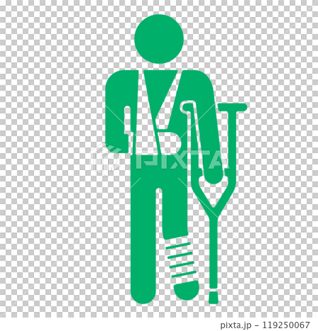 けが人のアイコン けが人のアイコン 119250067