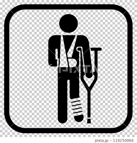 けが人のアイコン けが人のアイコン 119250068