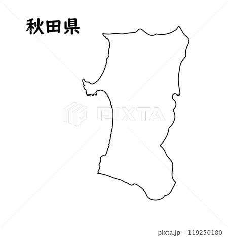 白地図 秋田県 白地図 秋田県 119250180