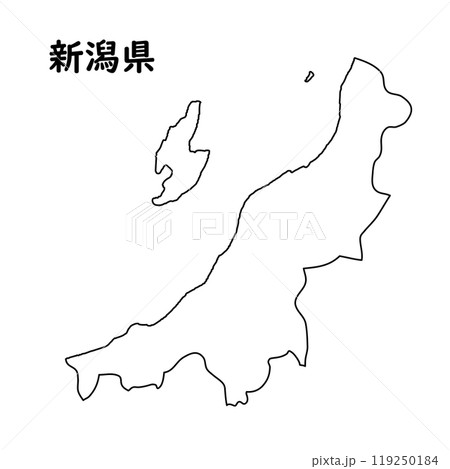 白地図 新潟県 白地図 新潟県 119250184