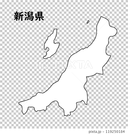 白地図 新潟県 白地図 新潟県 119250184