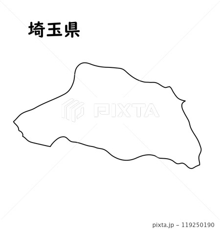 白地図 埼玉県 白地図 埼玉県 119250190