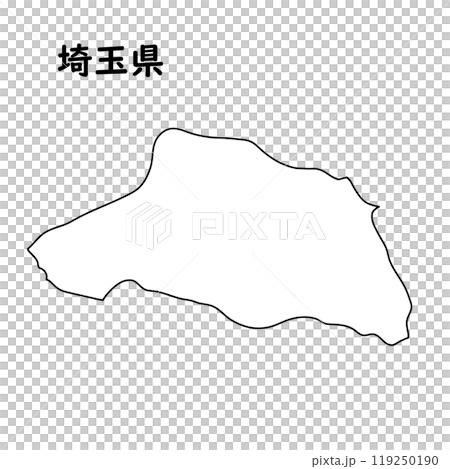 白地図 埼玉県 白地図 埼玉県 119250190