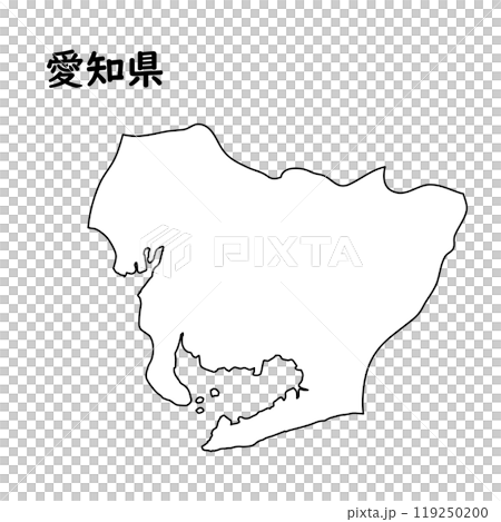 Blank map Aichi Prefecture Blank map Aichi Prefecture 119250200