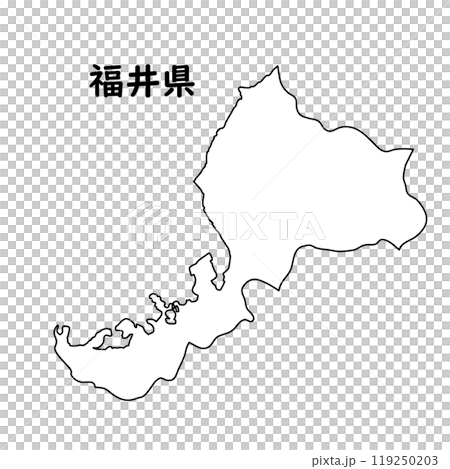 空白地圖福井縣 119250203