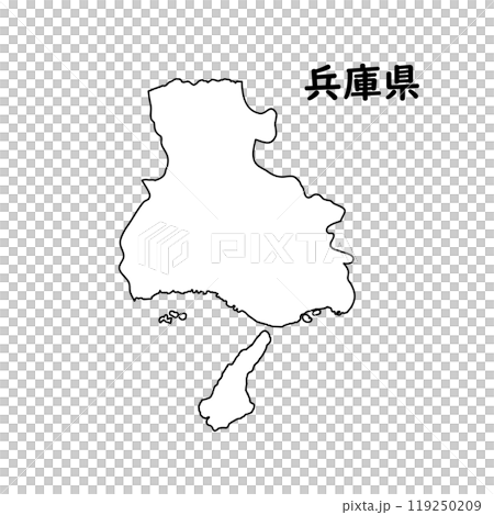 白地図　兵庫県 119250209