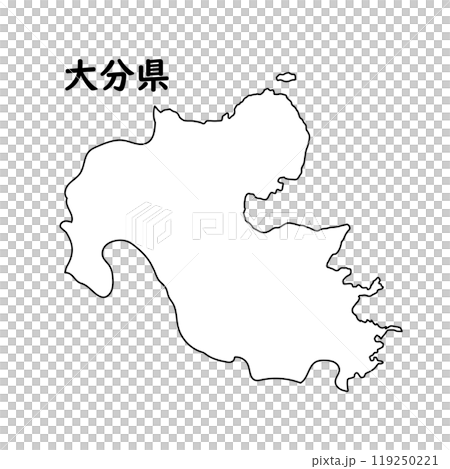 空白地圖 大分縣 空白地圖 大分縣 119250221